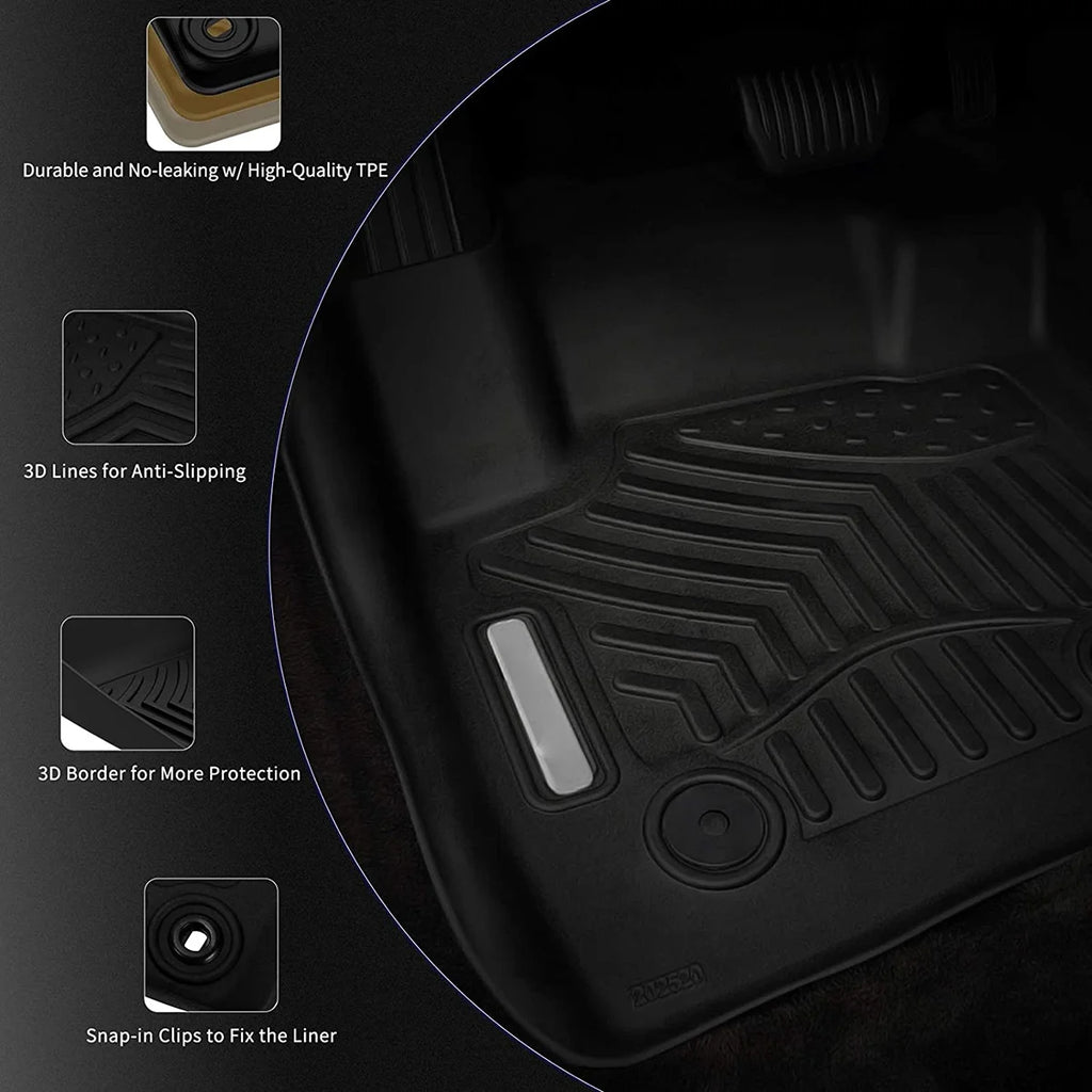 TPE Liners Floor Mats for Dodge Charger Chrysler 300 RWD G534