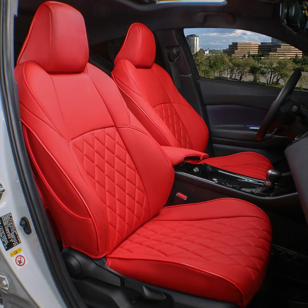 Custom Fit Full Set Car Seat Covers Leatherette Beige T459740