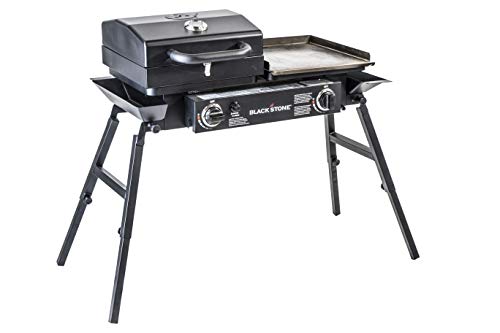 Stainless Steel 2 Burner Portable Gas Grill and Griddle Combo Z363