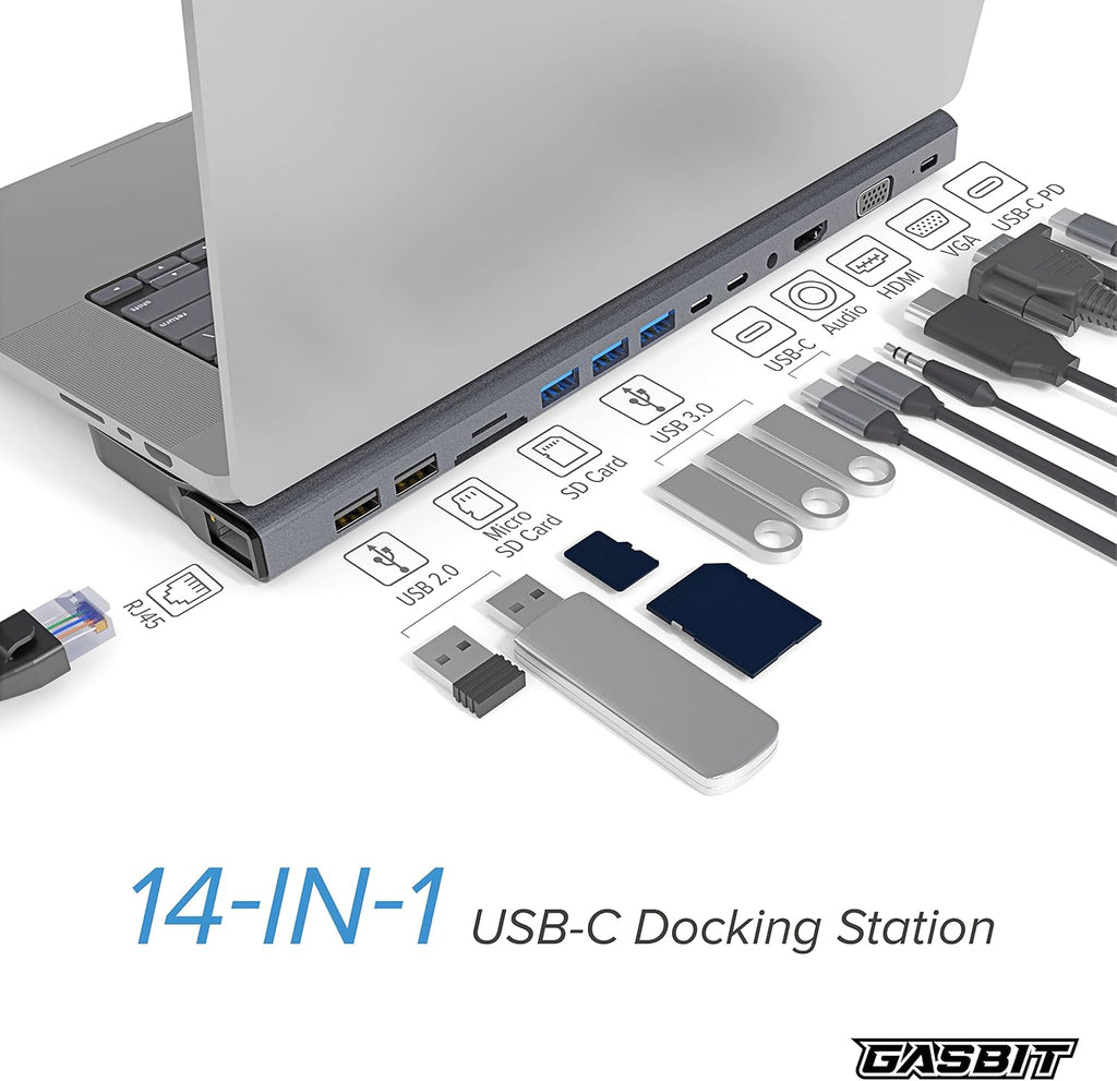 14-in-1 USB C Hub Multiport Adapter L482