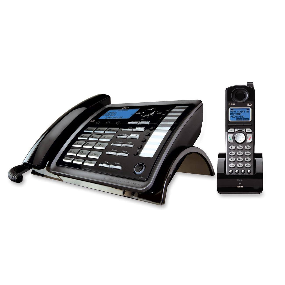 2-Line Corded Cordless Expandable Phone with Caller L37394