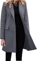 Faux Wool Long Trench Coat with Belt I218