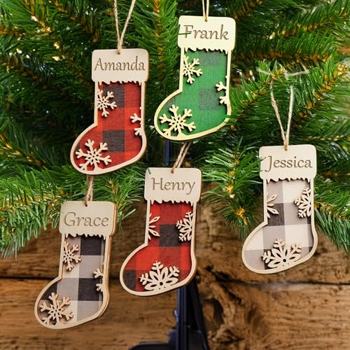 Wooden Christmas Tree Ornament J3243
