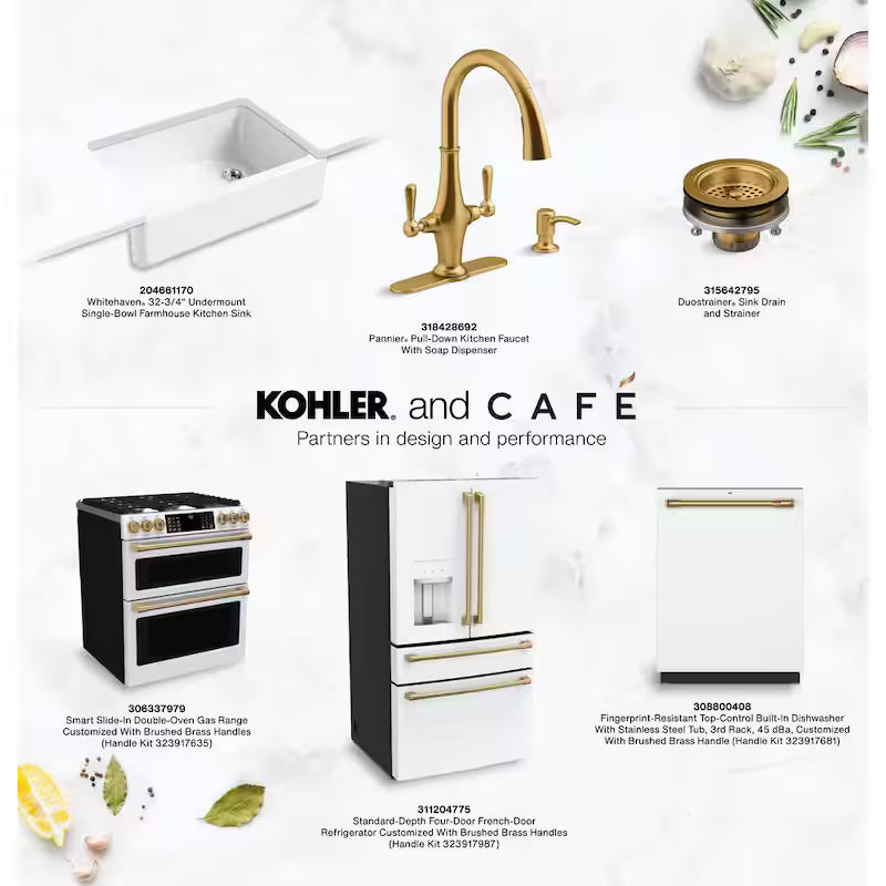 Brushed Brass Gas Cooktop Knob Kit N717971