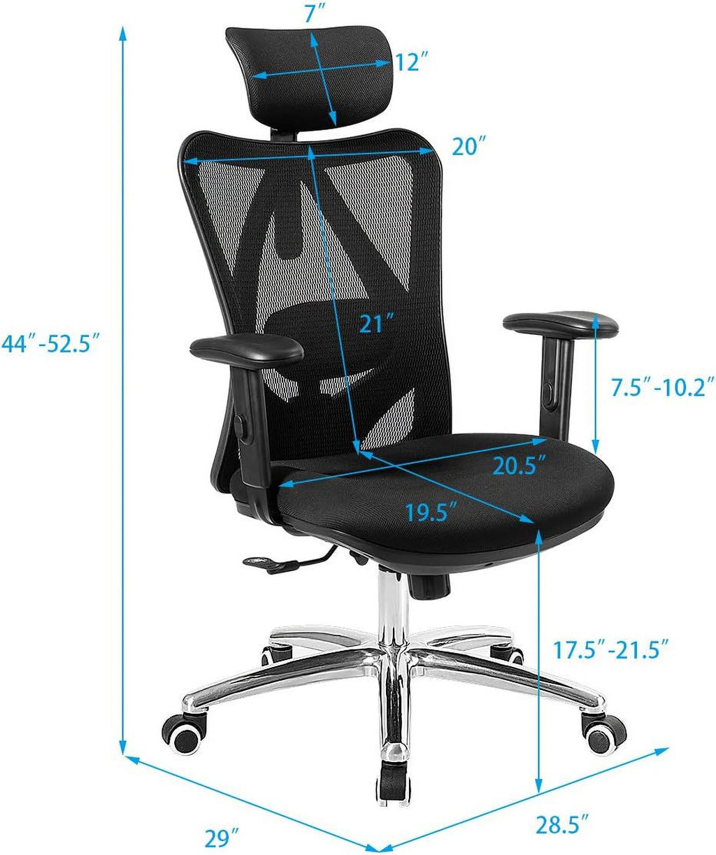 Black Ergonomic Mesh Office Chair S6270