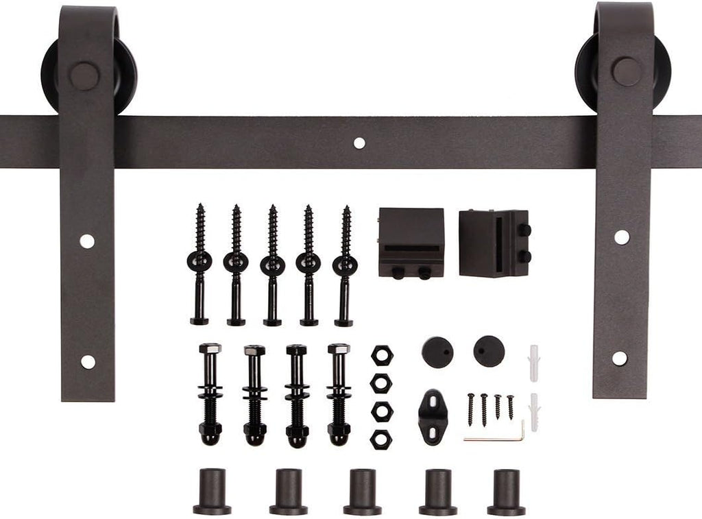 Knotty Pine Wood Interior Sliding Barn Door With Installation Hardware Kit V880