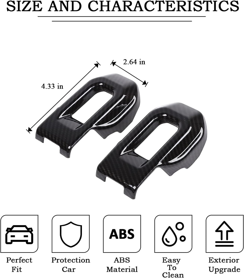 Carbon Fiber Hood Latch Cover Accessories for Jeep Wrangler JL Gladiator JT 2018-2021 (2 PCS) R453392
