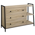 3-Drawer Oak Engineered Wood Dresser L9113