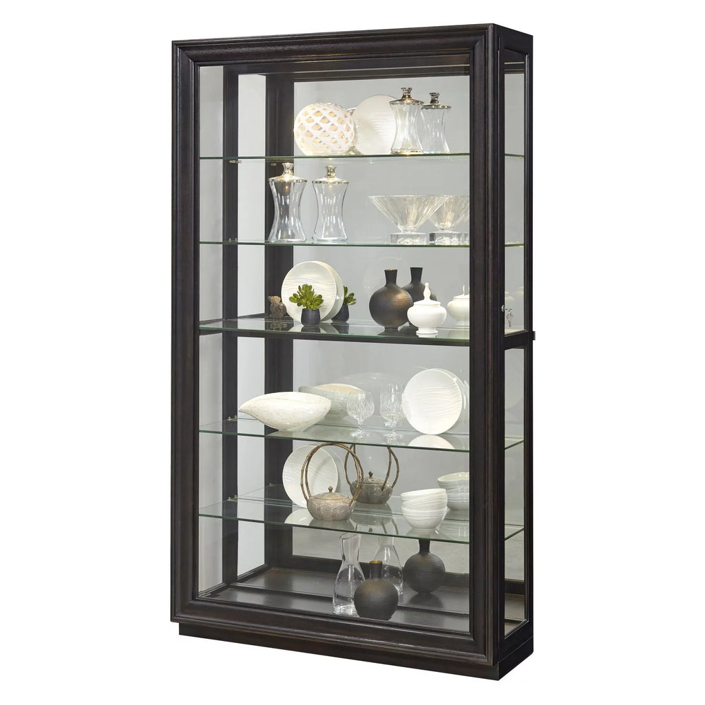 5 Shelf Sliding Glass Door Curio Cabinet P725066
