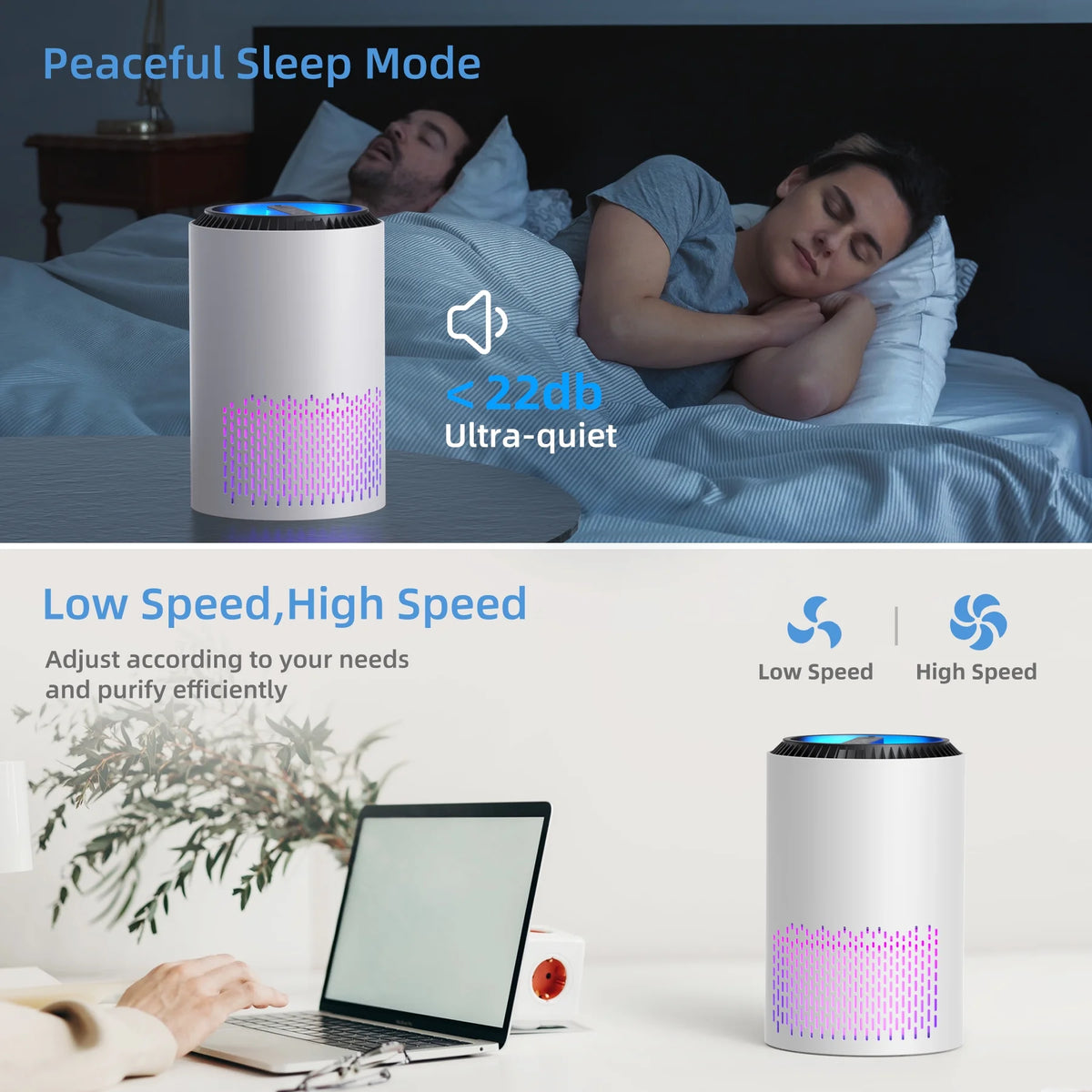 White HEPA Air Purifier I188