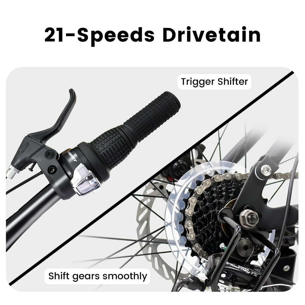 24 Inch 21-Speed Full Suspension Mountain Bike D4135