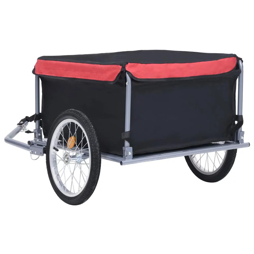 Bike Cargo Trailer Black and Red 143.3 lb N780