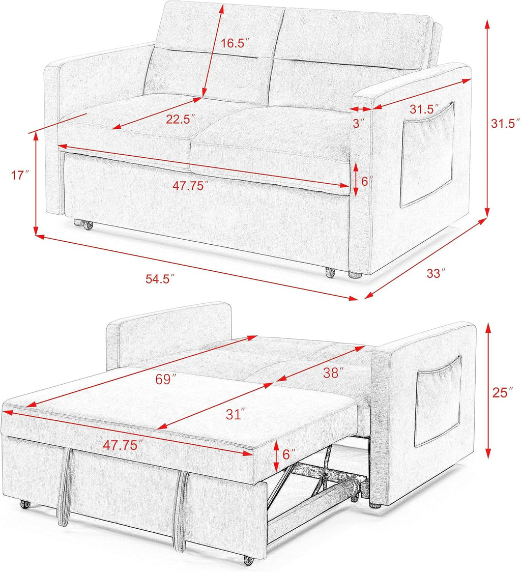 Blue Velvet 2 Seater Convertible Sofa Bed X600139