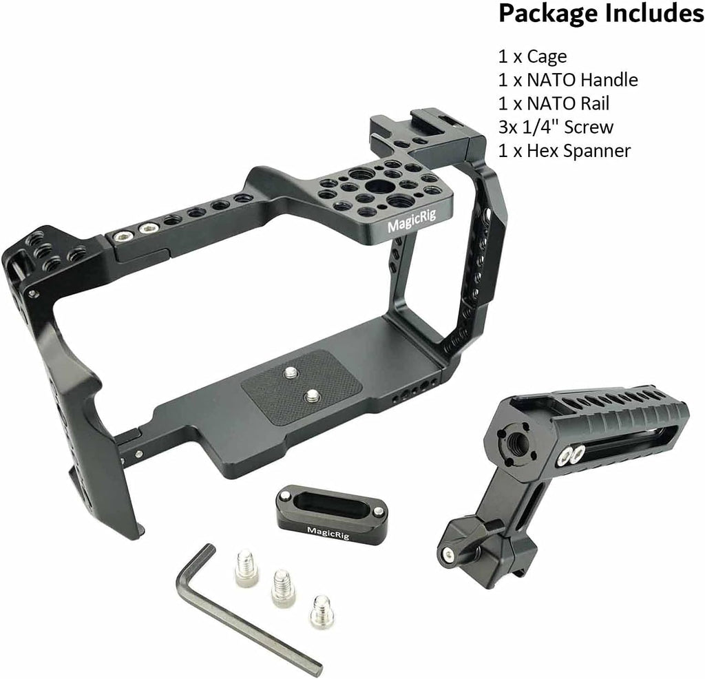 Camera Cage Rig with NATO Handle and NATO Rail I37860