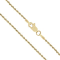 14K Solid Yellow Gold Rope Chain Necklace Lobster Clasp, 16" - 24" C84729
