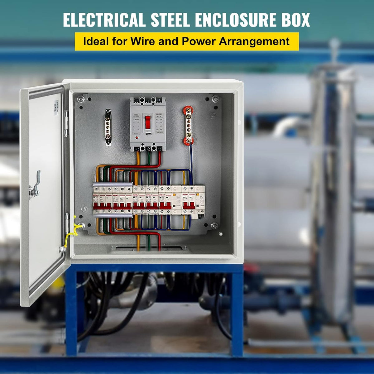 16 x 16 x 6'' NEMA 4X Steel Electrical Enclosure T1464