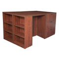 Stand Up Bookcase with Two Lateral Files and Two Desks N15338