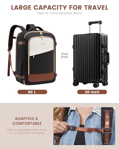 40L Waterproof Travel Backpack with 3 Packing Cubes L191191