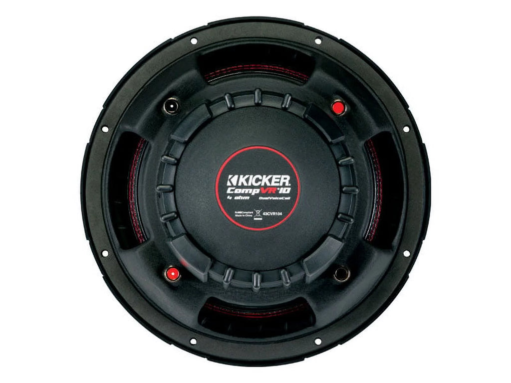 10-Inch Black 4-ohm Dual Voice Coil Subwoofer R998