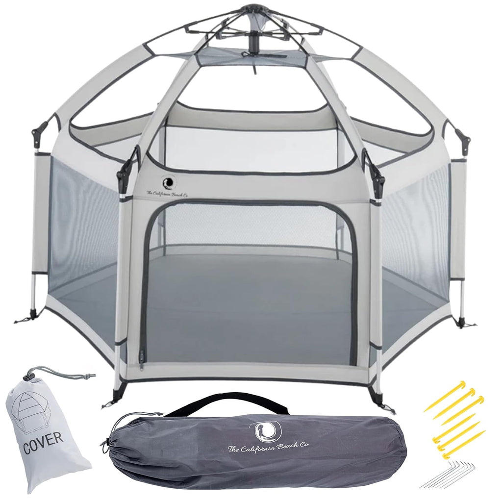 Portable Folding Playpen with Sun Shade Cover W402