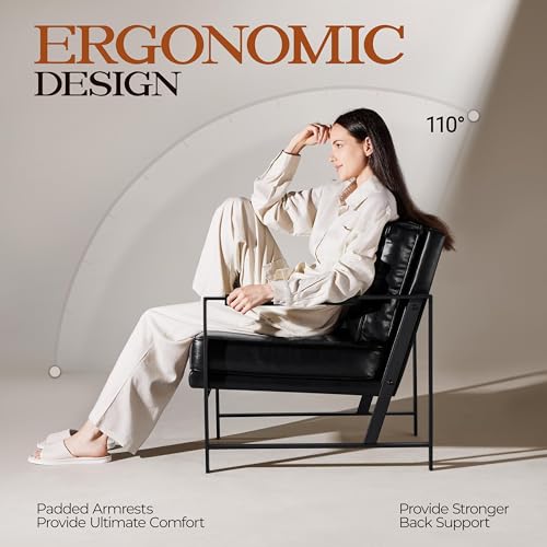 Light Brown PU Leather Armchair Set of 2 V900099