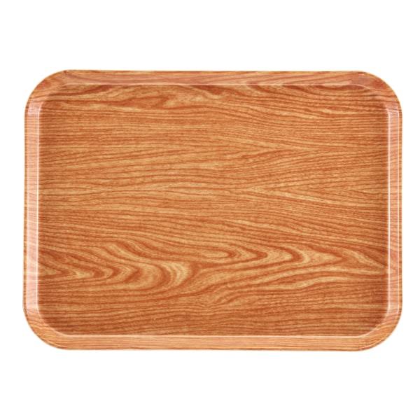 Rectangular Fiberglass Cafeteria Camtray - Light Elm - 20-1/4x22 x 15x22 I70960