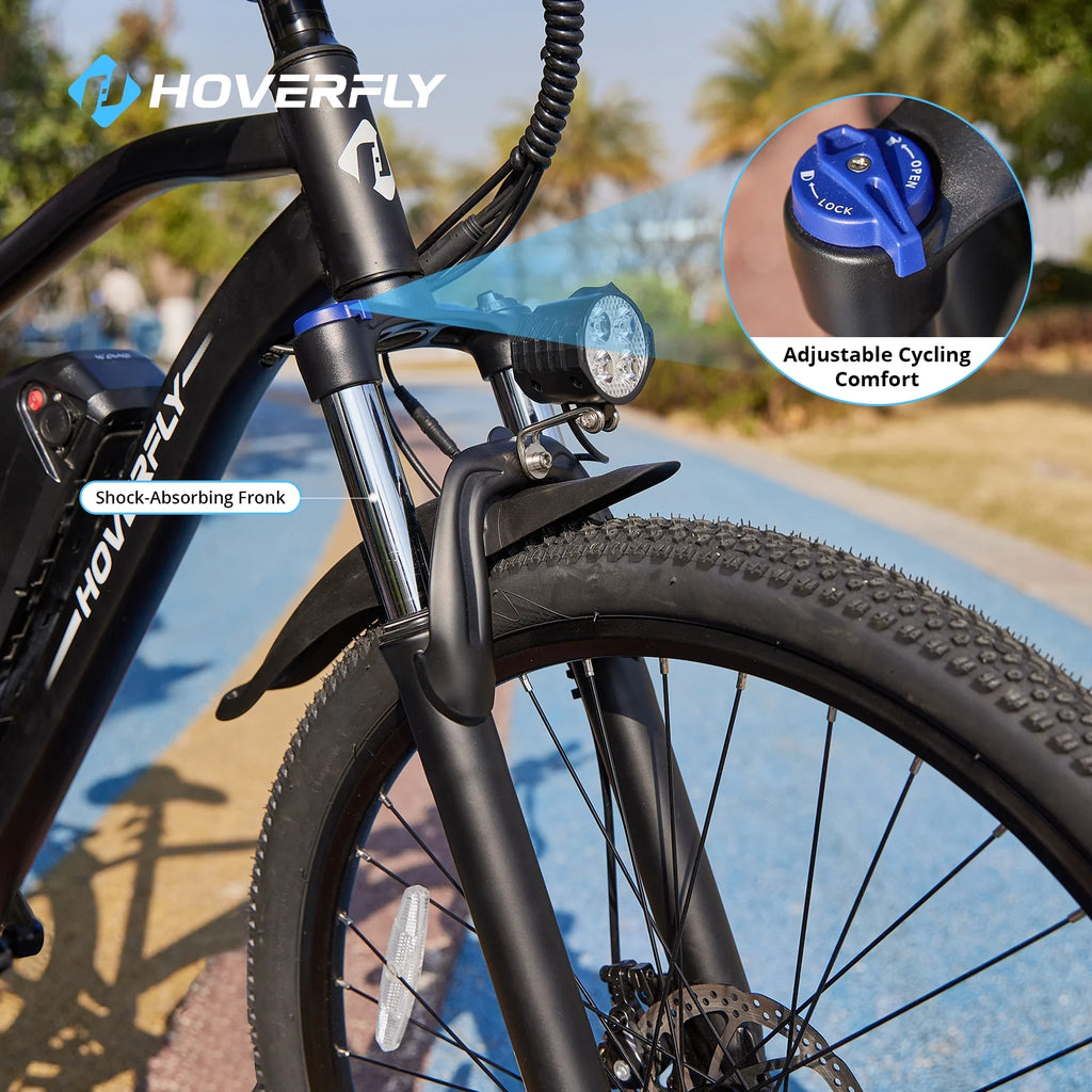 26" Electric Bike with Rechargeable Battery, Black W35959