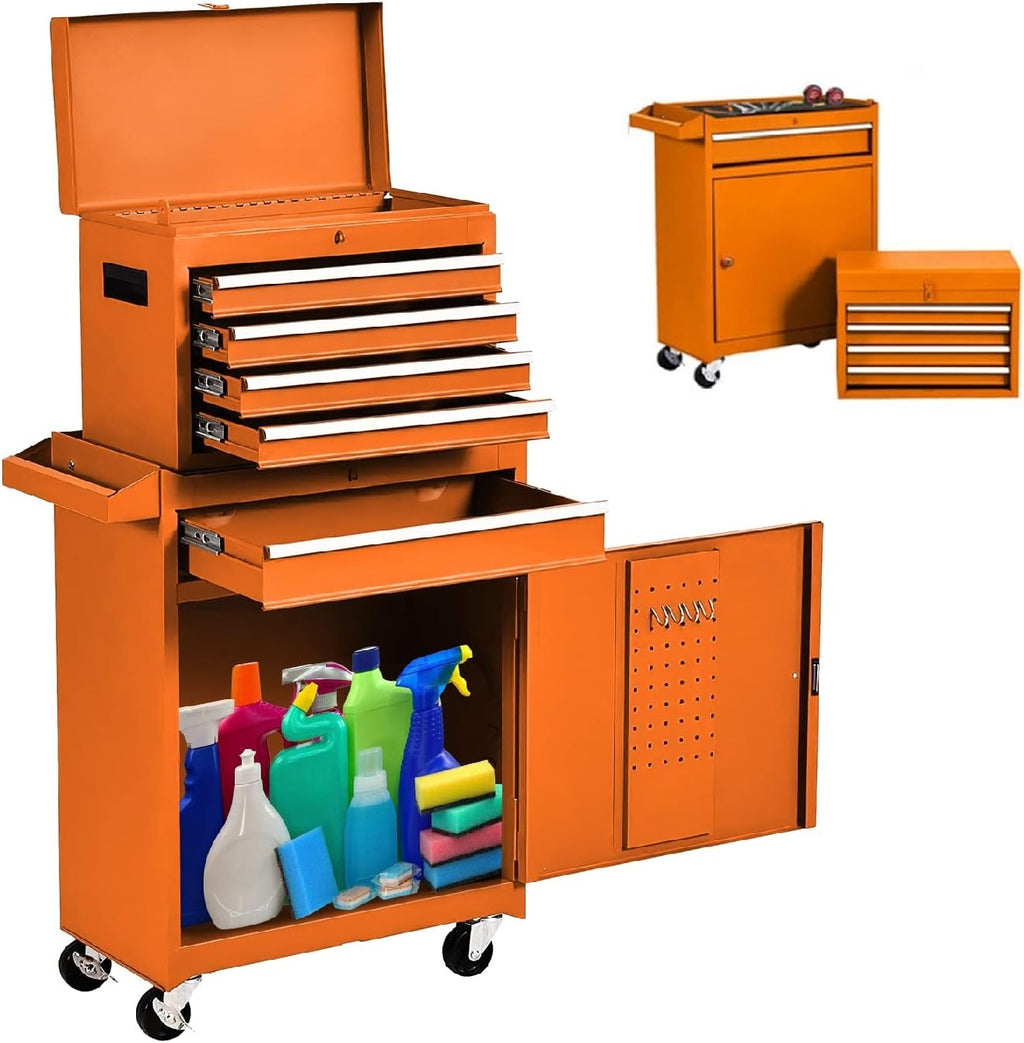 Red Rolling Tool Chest with Wheels D224