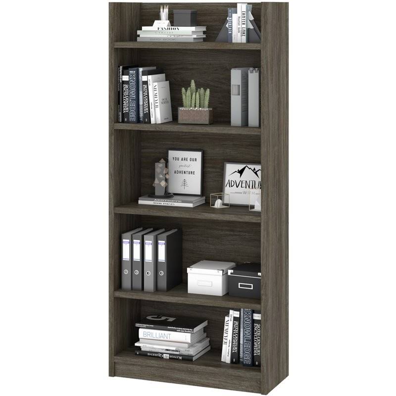 Walnut Gray Standard Bookcase Z488