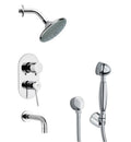 Chrome Tub and Shower Faucet with Handheld Shower X8529