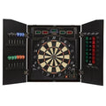 Dartboard in Wood Cabinet J2141