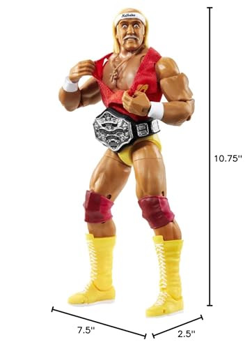 WWE Ultimate Edition Action Figure & Accessories Set, 6-inch Collectible with 30 Articulation Points, Swappable Pieces & Entrance Gear D9554