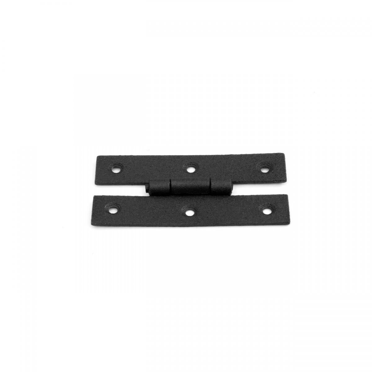 Black Wrought Iron Cabinet Door Hinge Pack of 25 H161