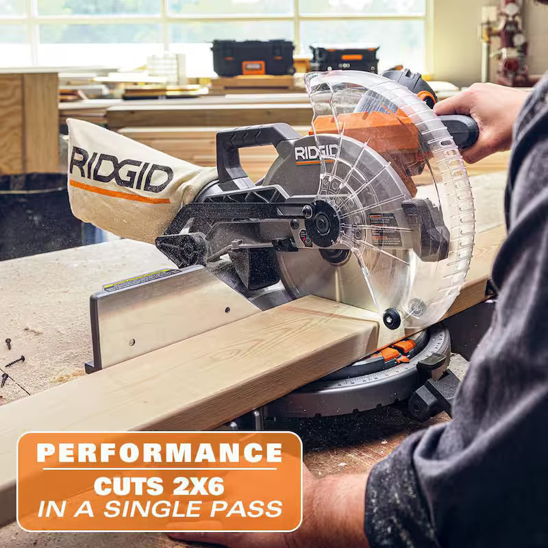 10 in. Corded Dual Bevel Miter Saw with LED Cut Line Indicator Z3809