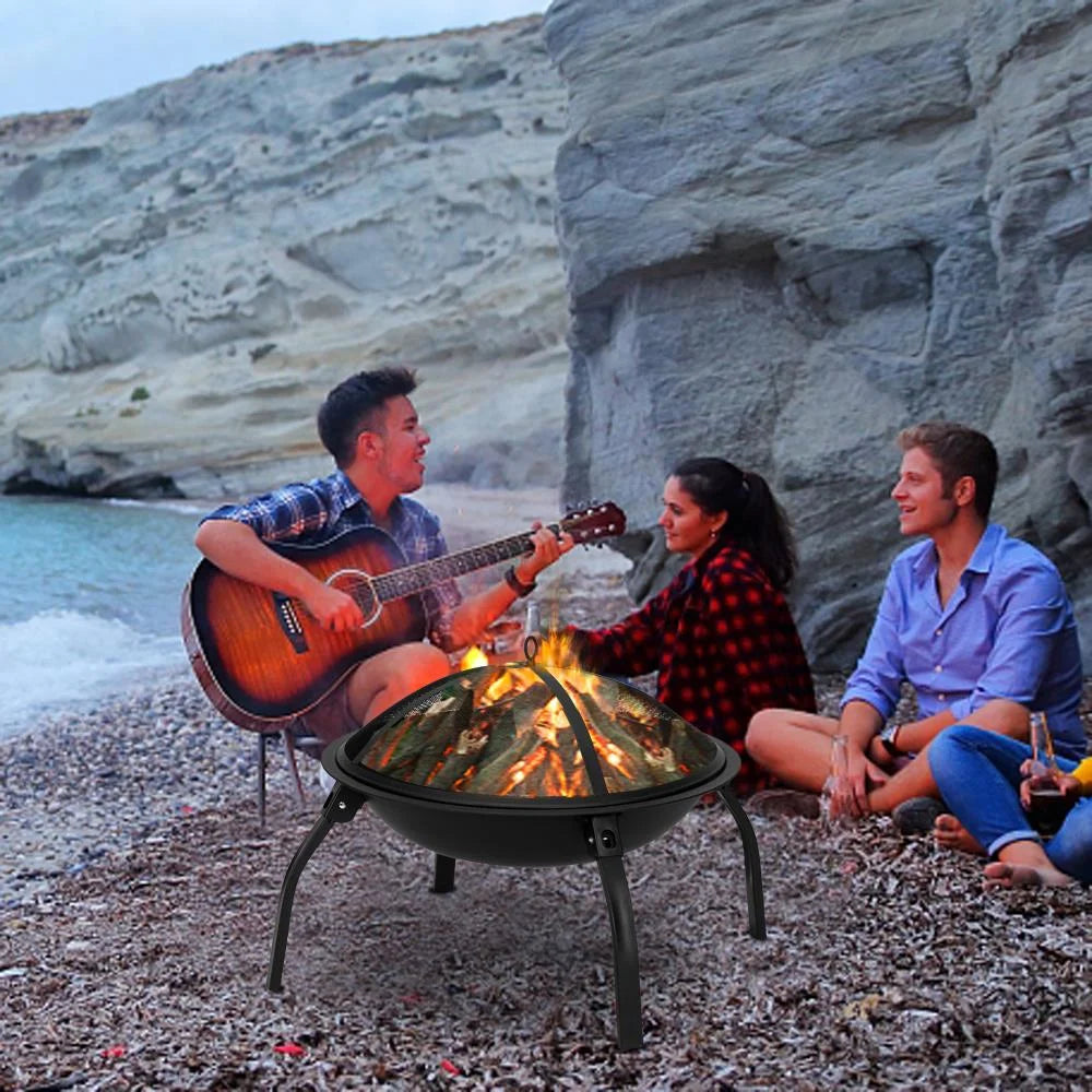 32 Wood Burning Square Fire Pit N4195
