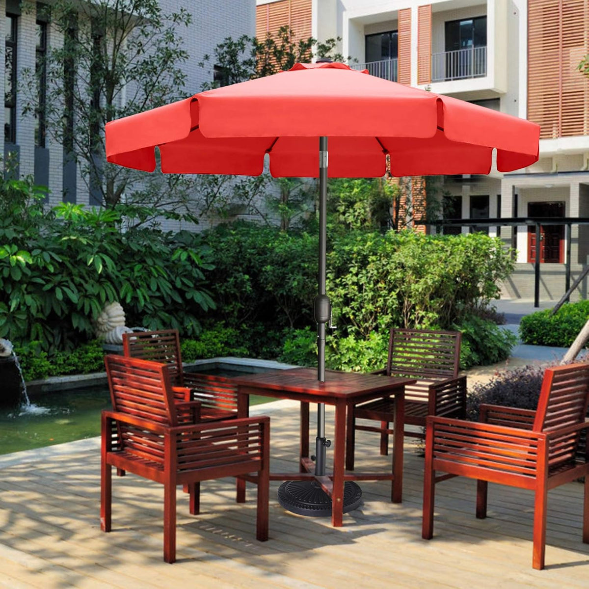 7.5ft Light Gray Patio Umbrella P250
