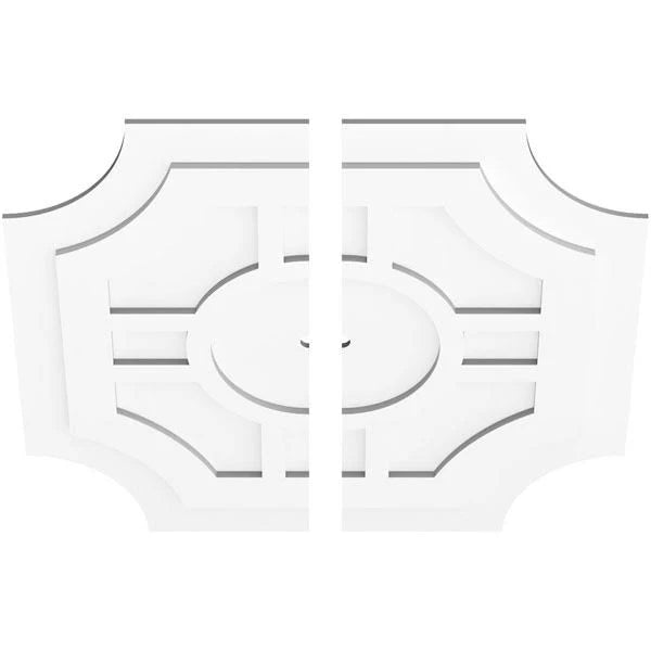 PVC Contemporary Ceiling Medallion Two Piece L4219