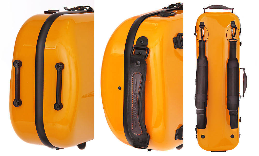 Oblong Fiberglass Violin Case Orange 4/4 B446267