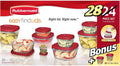 28 Piece BPA-Free Plastic Food Storage Containers S33605