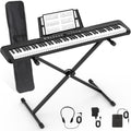 88 Key Semi Weighted Digital Piano with Stand, Sustain Pedal, Headphones, Carrying Case, Power Supply M392464