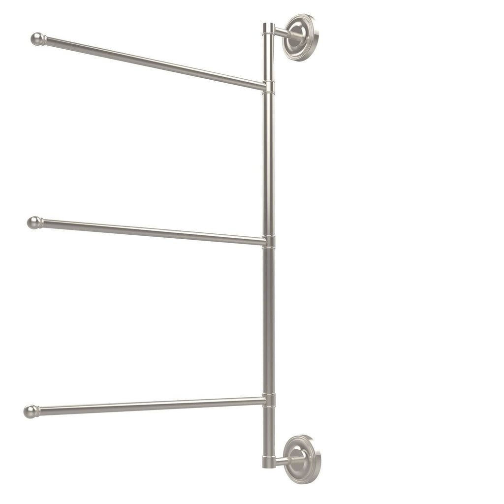 28-in Vertical 3 Swing Arm Towel Bar Polished Nickel H1495