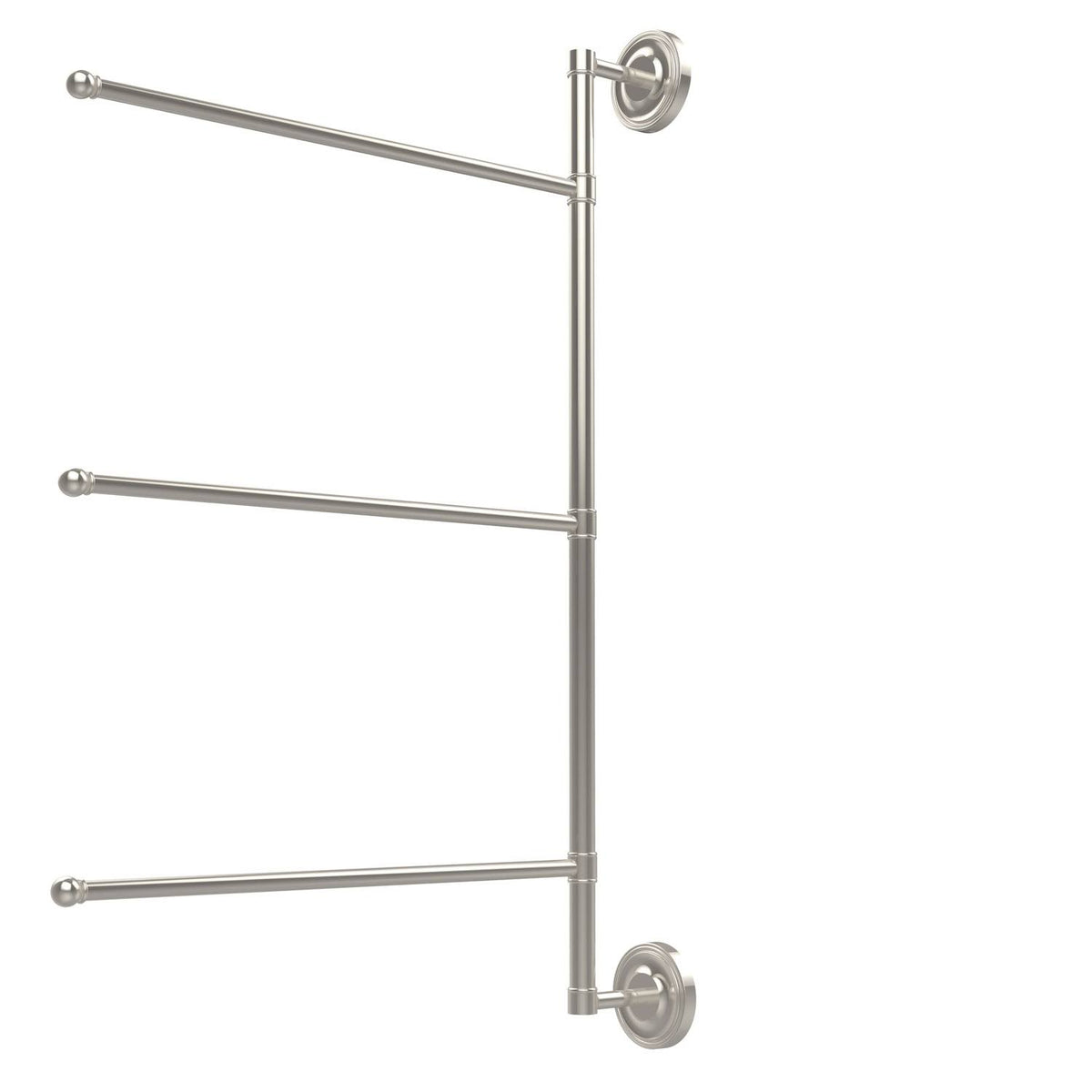 28-in Vertical 3 Swing Arm Towel Bar Polished Nickel H1495