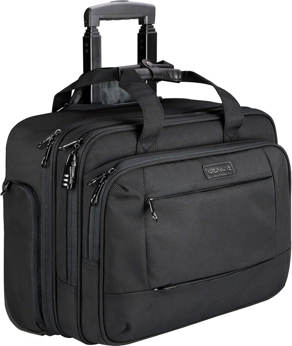 Rolling Laptop Bag Wheeled Briefcase for 17.3 Inch Laptop U79125