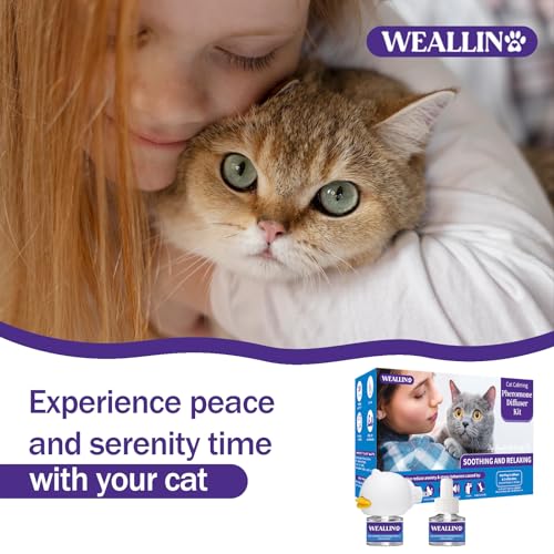 Cat Calming Diffuser Kit with 1 Diffuser + 2 Refill 48ml Vial J945691