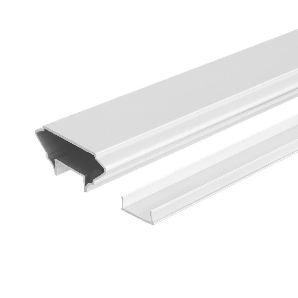 White 8 ft Aluminum Cap Rail Kit P4626