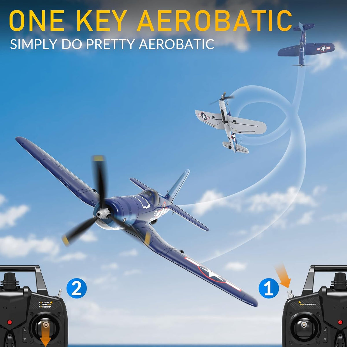 4-CH Remote Control Airplane F4U Corsair X8438