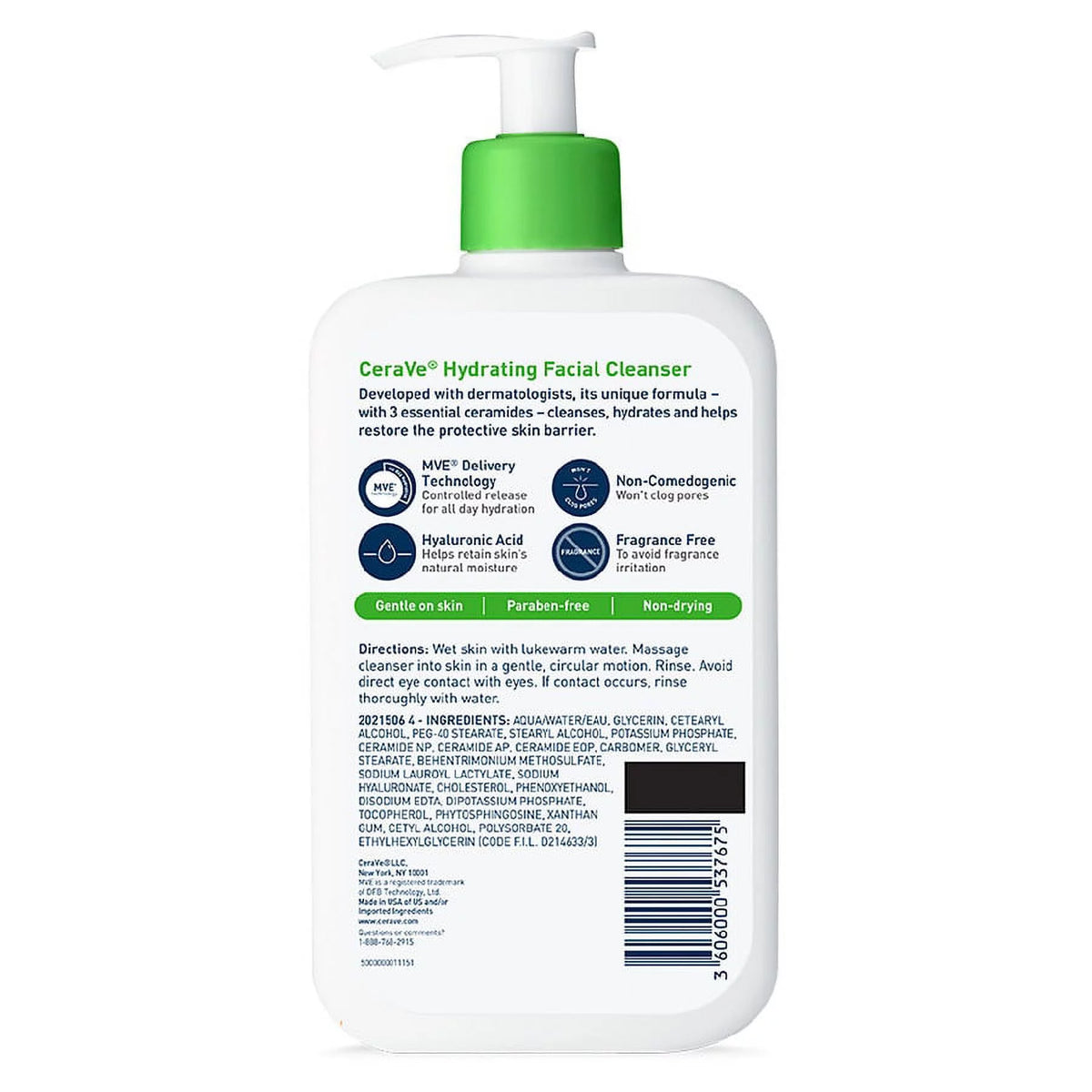 Hydrating Fragrance Free Hyaluronic Acid Facial Cleanser R972348