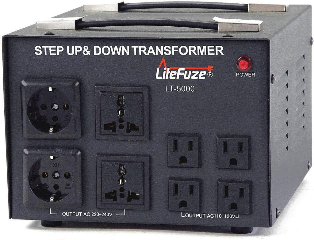 2000 Watt Voltage Converter Transformer with Circuit Breaker Protection H564