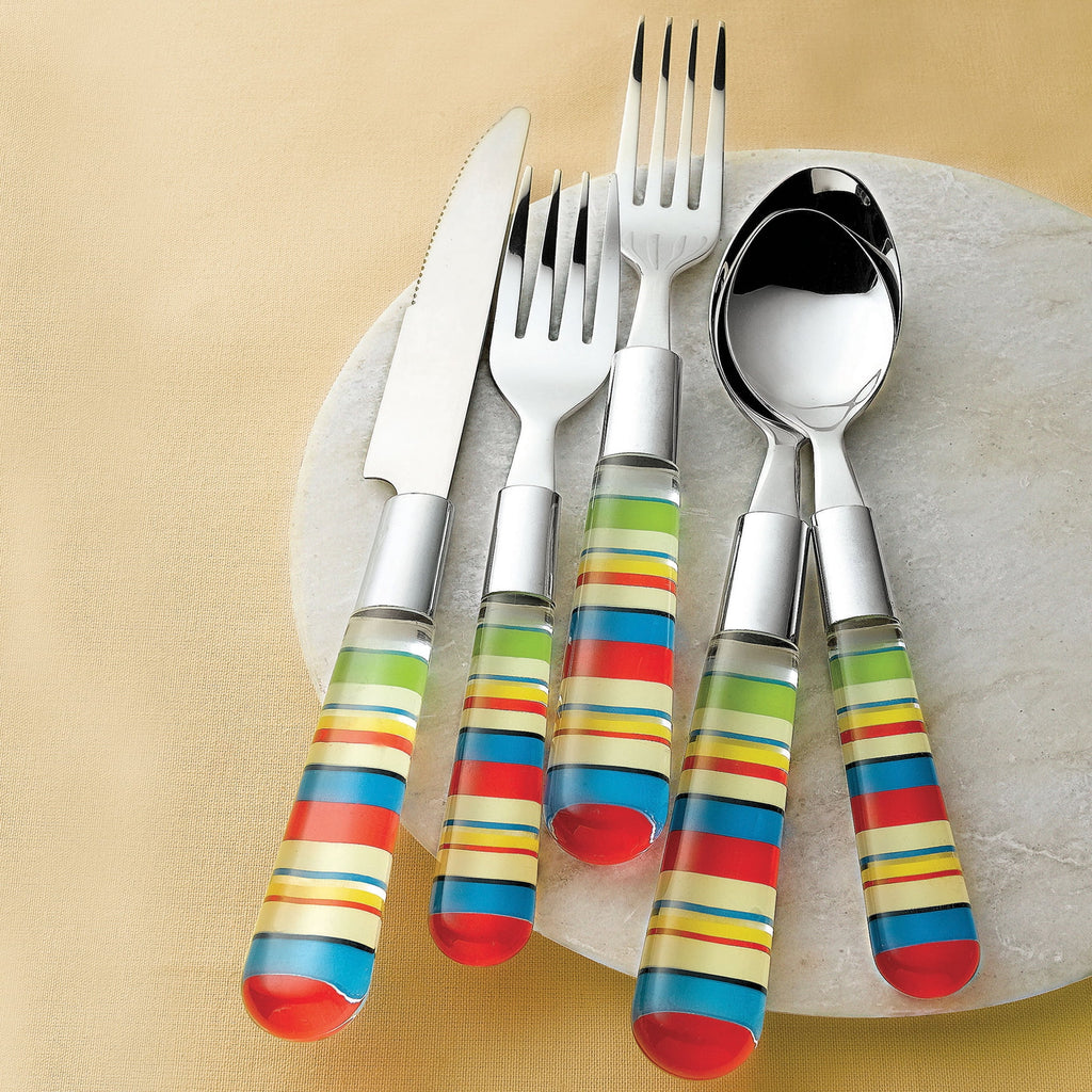 20 Piece Striped Flatware Set R26995