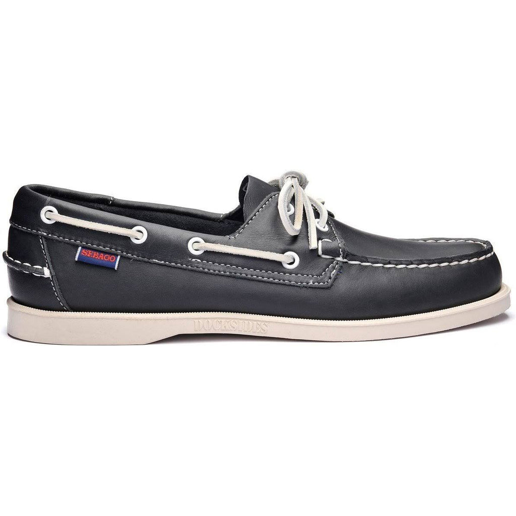 Blue Navy Leather Boat Shoes N41578